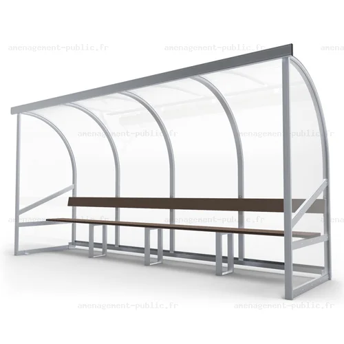 Banc de touche 8 places pour aménagement des stades